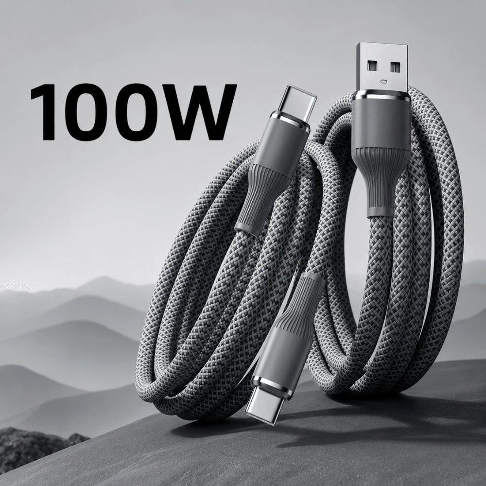 6.6ft USB-C Cable with 100W Fast Charging