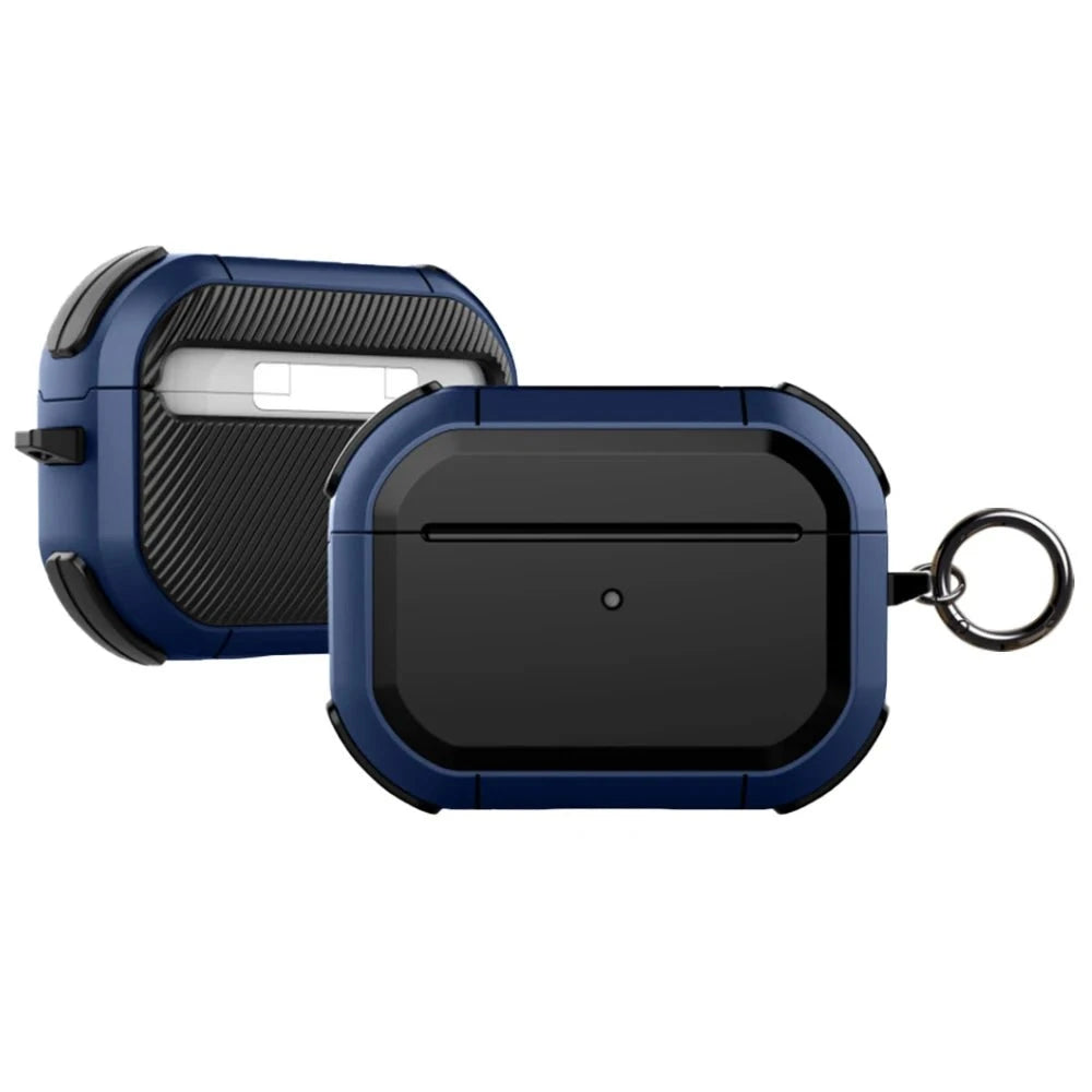 Shockproof AirPods Case with Metal Keychain