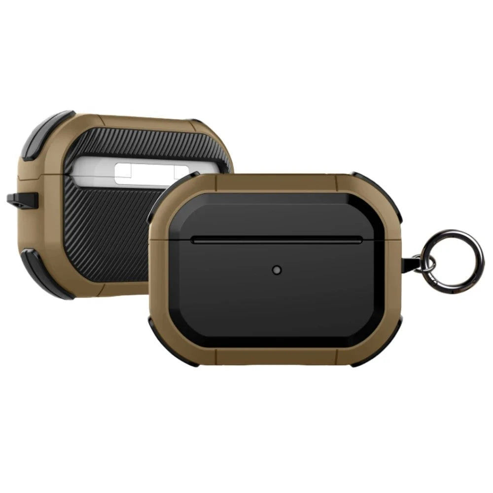 Shockproof AirPods Case with Metal Keychain