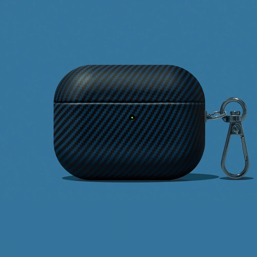 Leather AirPods Case with Carbon Fiber Texture