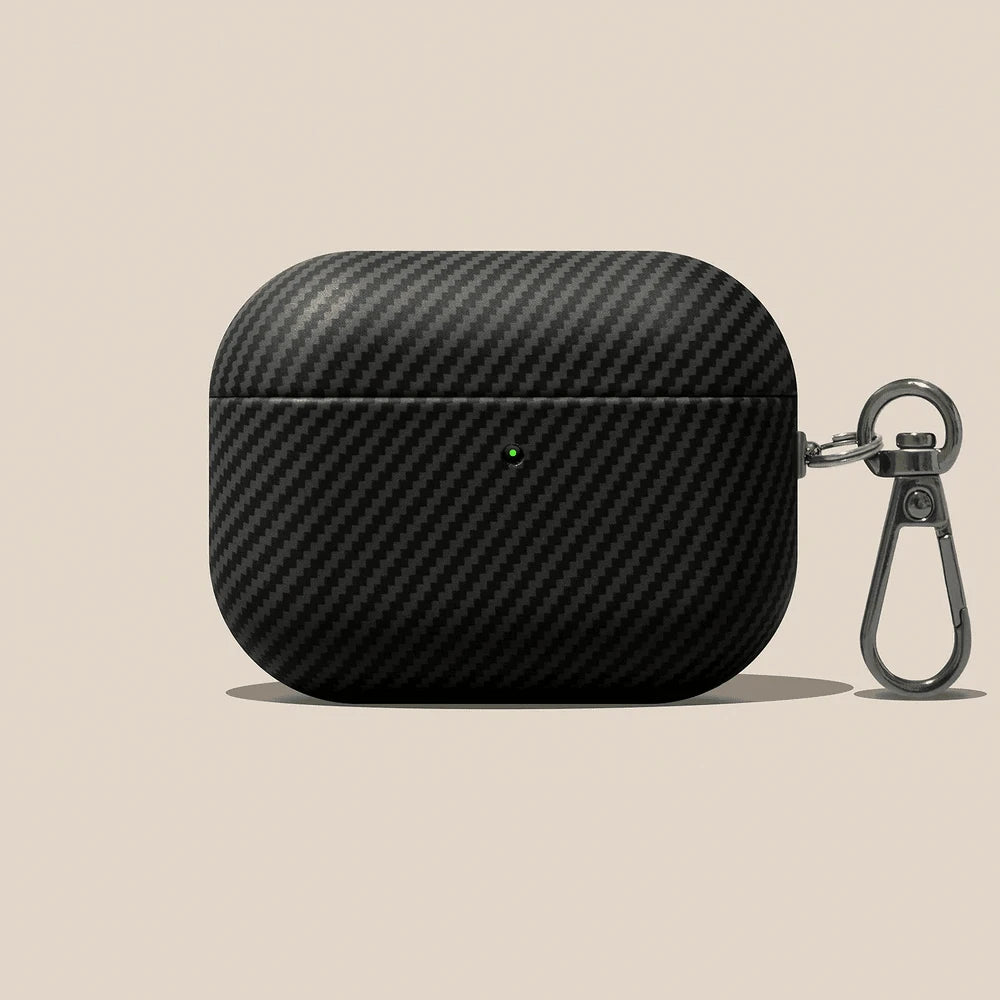 Leather AirPods Case with Carbon Fiber Texture