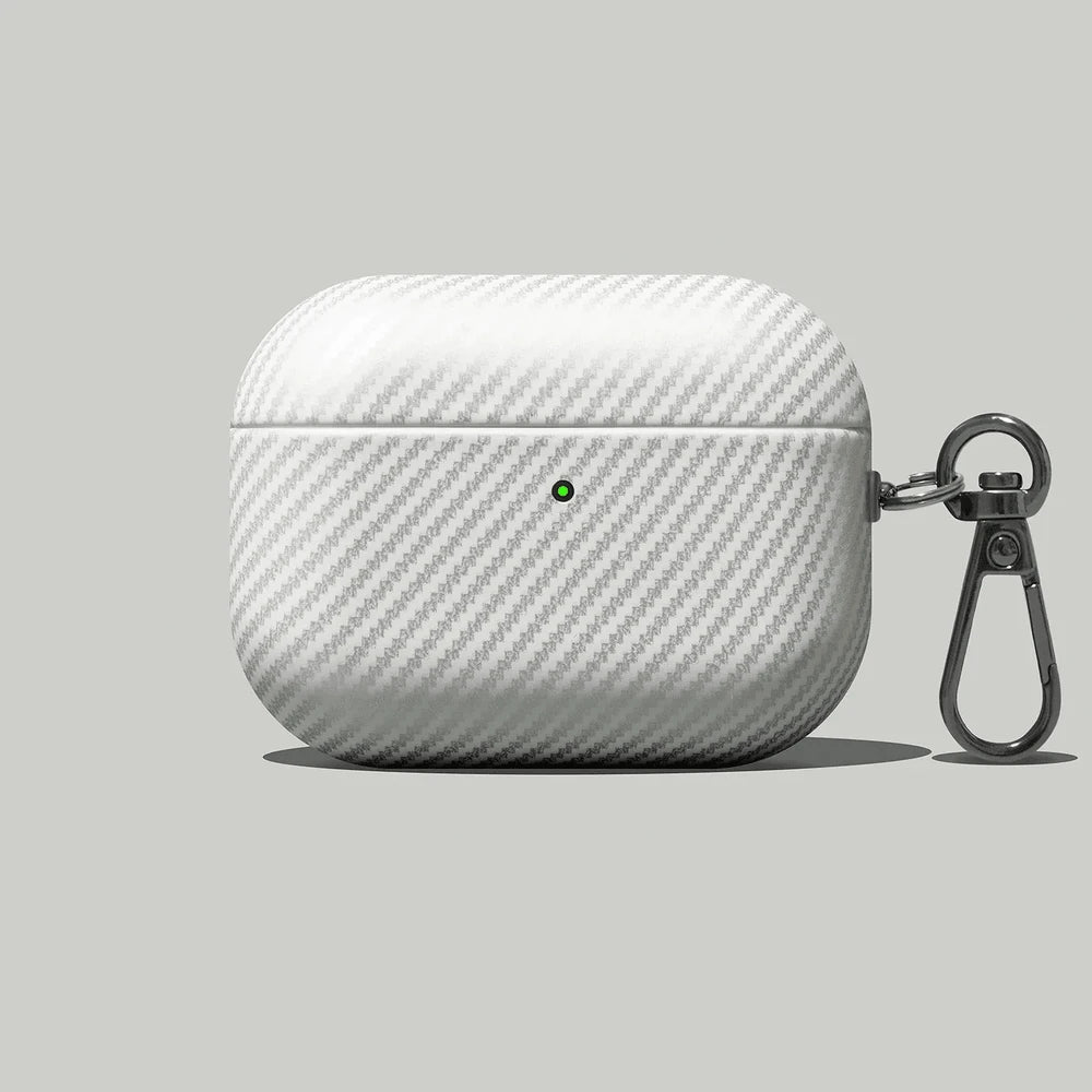 Leather AirPods Case with Carbon Fiber Texture