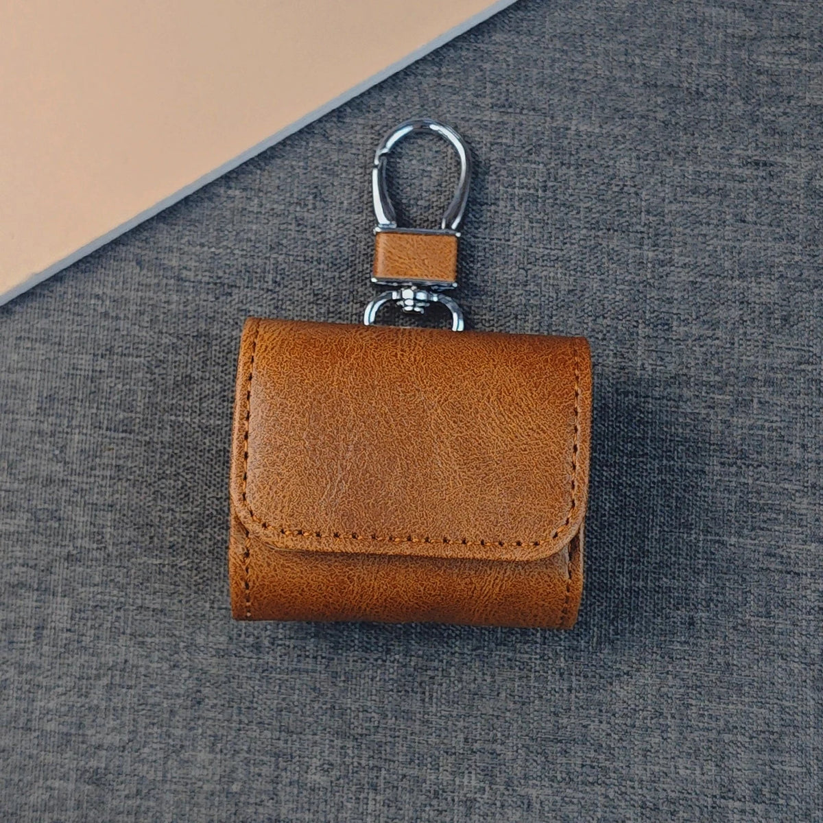 Leather AirPods Case with Metal Buckle