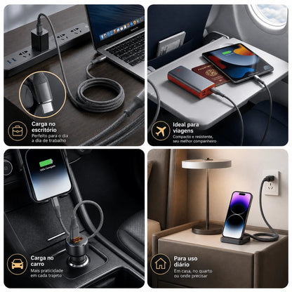 6.6ft USB-C Cable with 100W Fast Charging