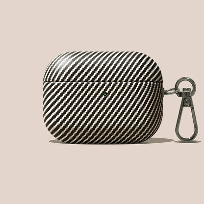 Leather AirPods Case with Carbon Fiber Texture